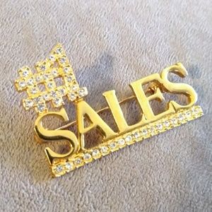 5/$20 #1 sales pin seller posher brooch crystal